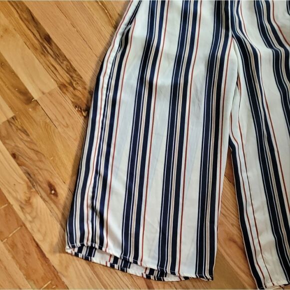 Sienna Sky Striped Jumpsuit Tie Back Medium - Picture 3 of 9